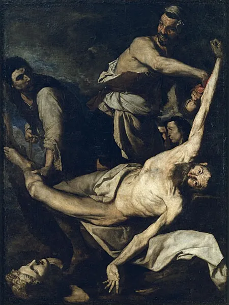 Martyrdom of Saint Bartholomew, by Jusepe de Ribera, oil, 1644