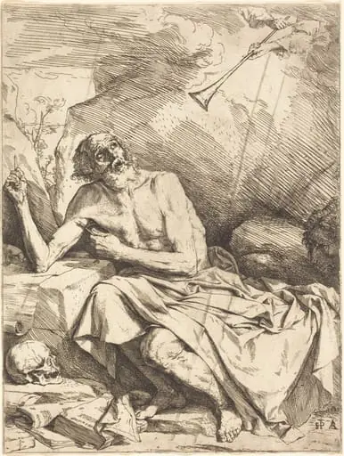 Saint Jerome Hearing the Trumpet of the Last Judgment, by Jusepe de Ribera