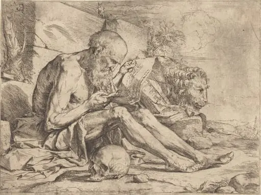 Saint Jerome Reading, by Jusepe de Ribera