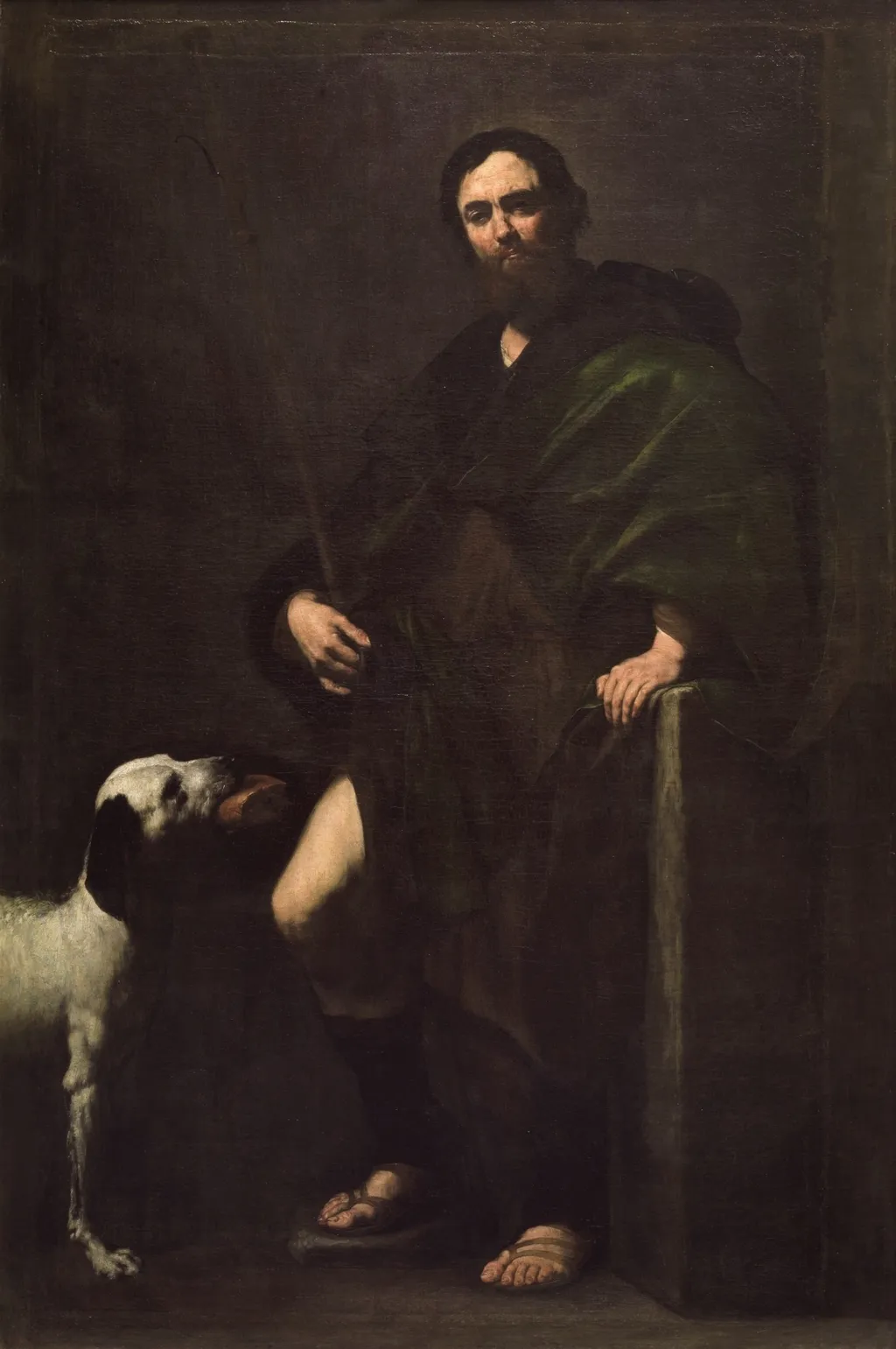 Saint Roch, by Jusepe de Ribera, oil, 1631