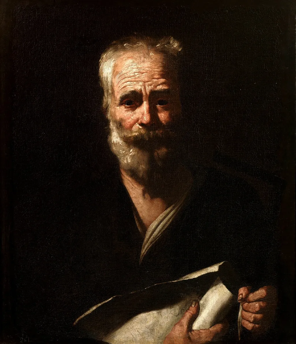 Saint Thomas, by Jusepe de Ribera, oil, 1630