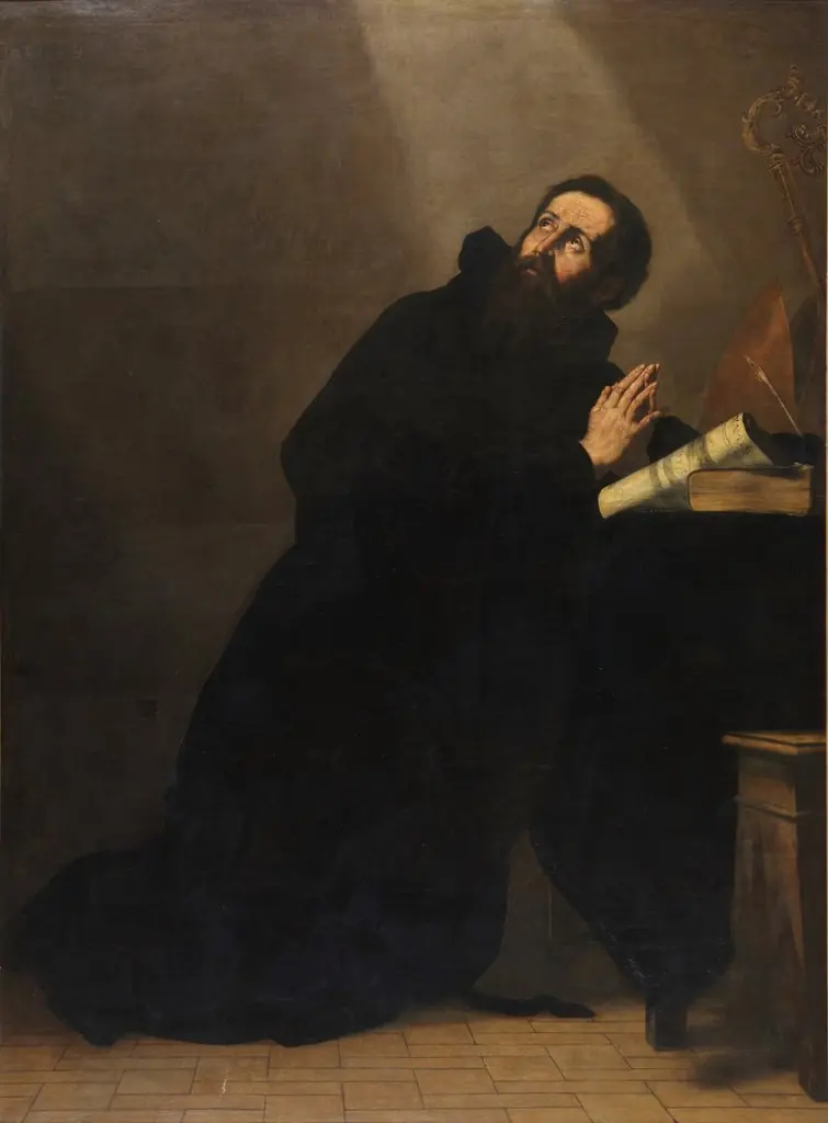 San Agustín en oración, by Jusepe de Ribera