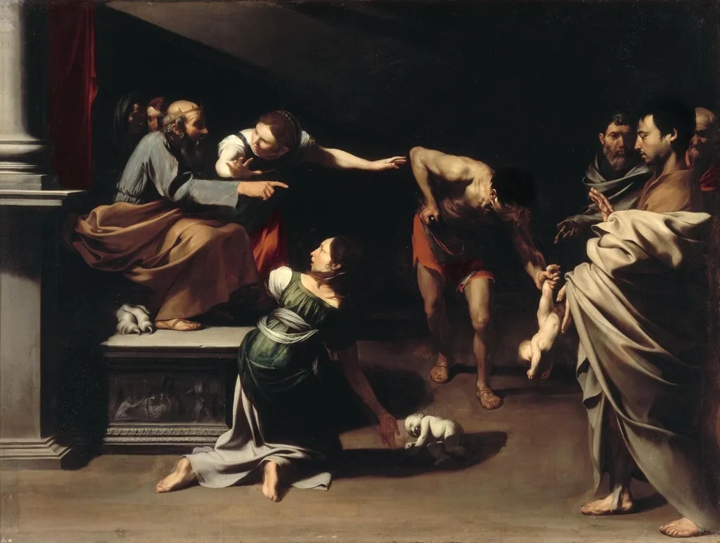 Solomon's Judgement, by Jusepe de Ribera, oil, 1609