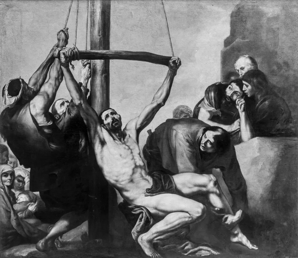 The Martyrdom of Saint Bartholomew, by Jusepe de Ribera, paint