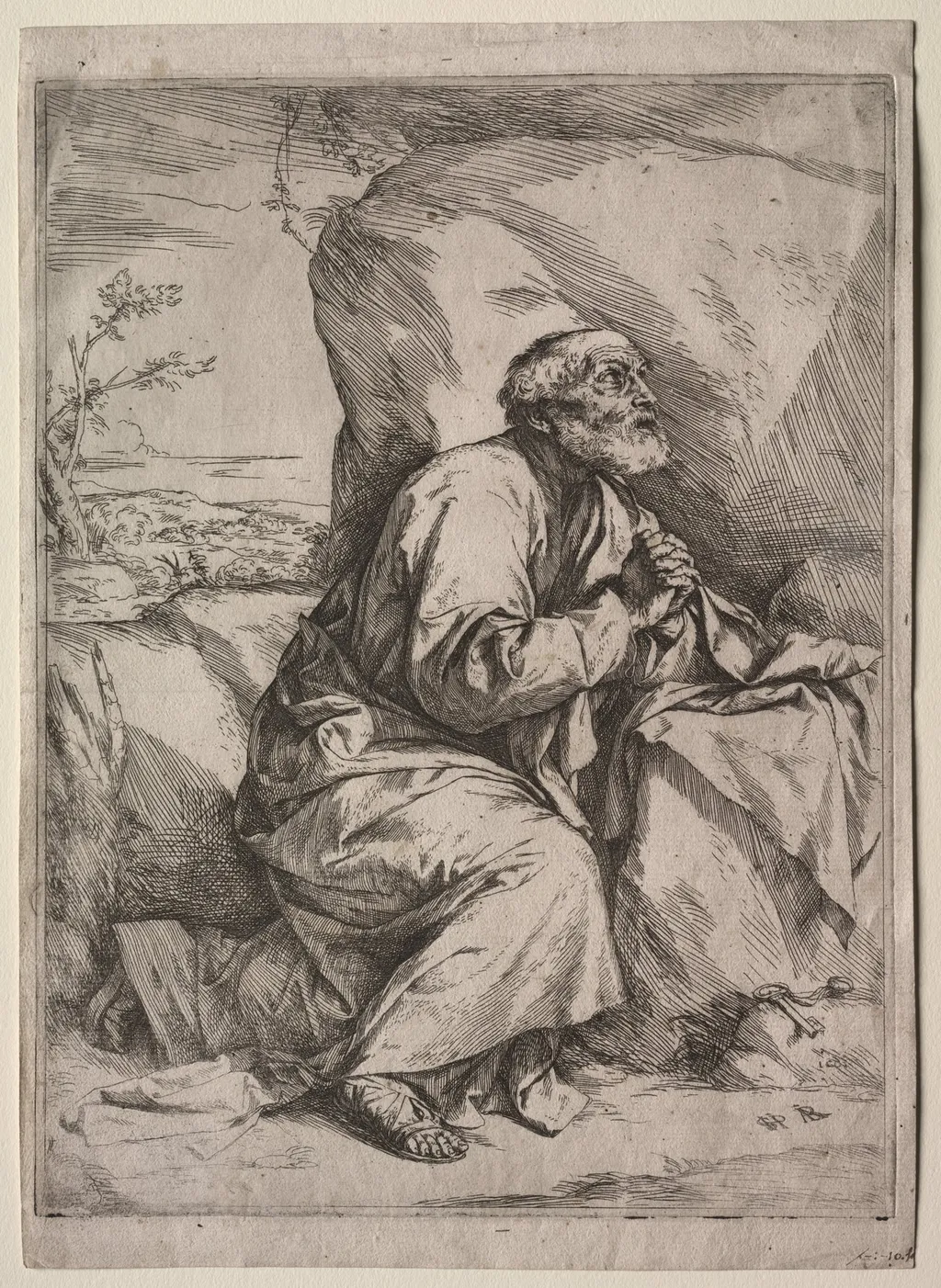 The Penitent St. Peter, by Jusepe de Ribera, 1621