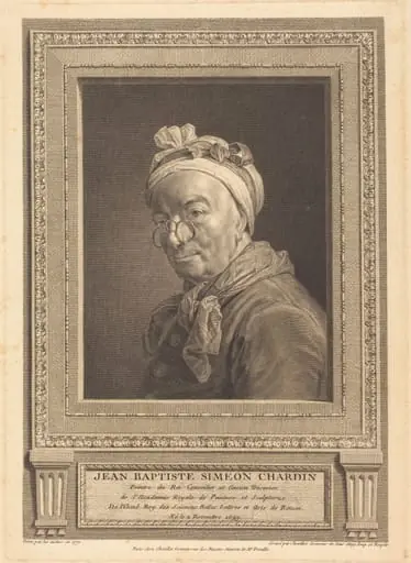 Jean Baptiste Simeon Chardin, by Juste Chevillet