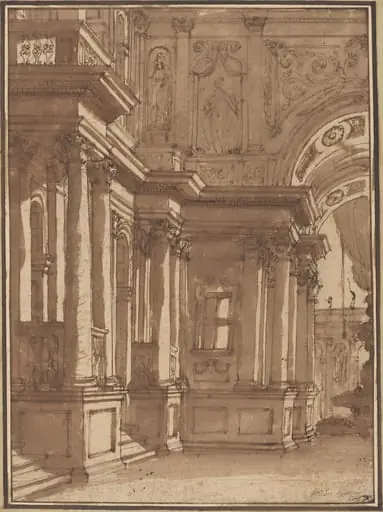 Interior of a Palace, by Juste-François Boucher
