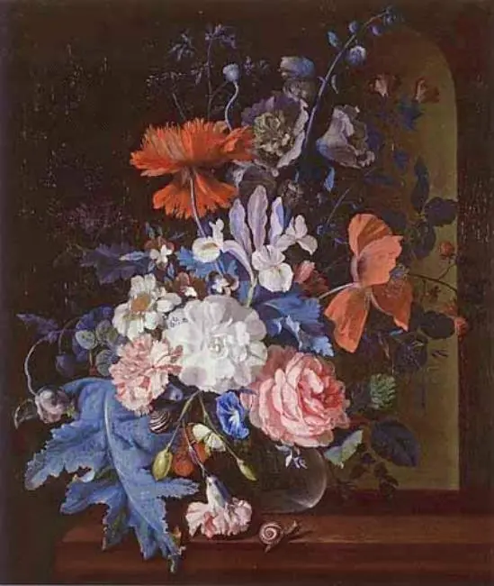 A Vase of Flowers, by Justus van Huysum