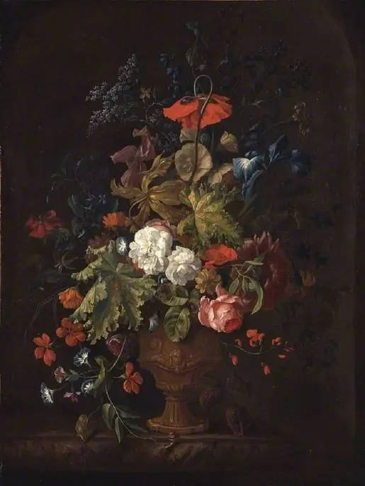 A vase of flowers, by Justus van Huysum