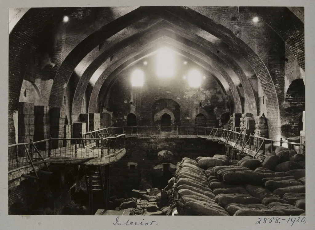 Interior of Khan Othma also known by Khan Murjan, Bagdad, by K.A.C. Creswell, photographic, 2