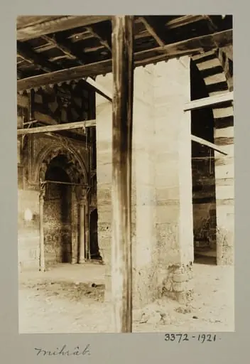 Mihrab of the mosque of Masih Pasha (Nur al-Din), Cairo, by K.A.C. Creswell