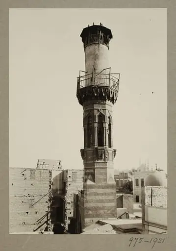 Minaret of the mosque of Qadi Yahya Zayn  al-Din (Habbaniyya), Cairo