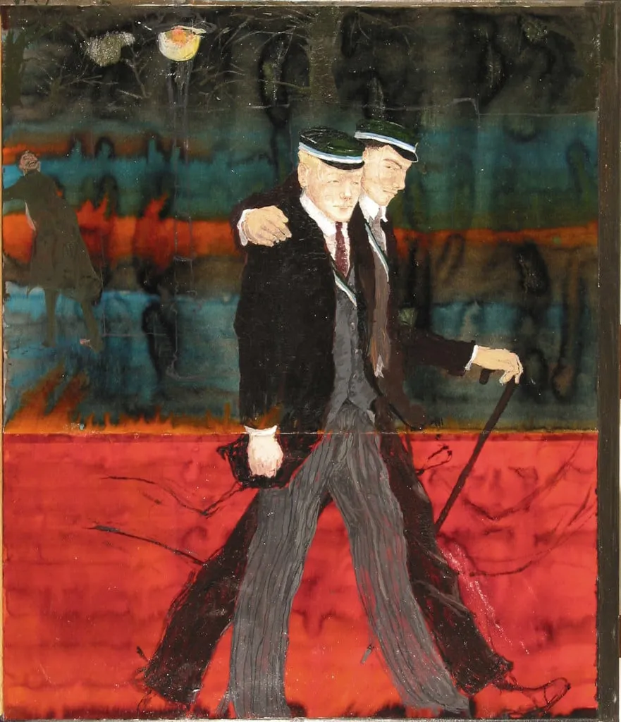 Untitled, by Kai Althoff, watercolor, 2001