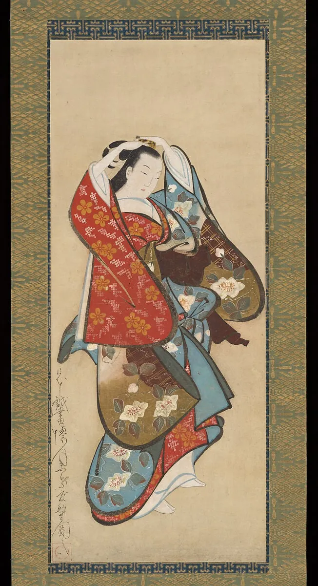 Untitled, by Kaigetsudō Dohan, ink, 1713