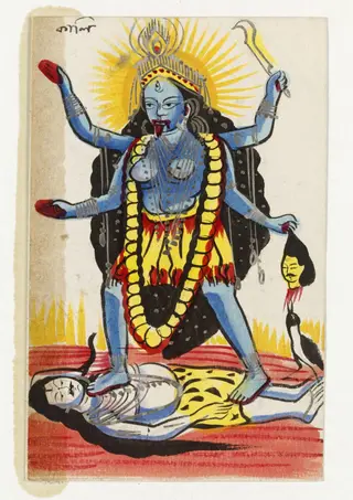 Kali and Shiva