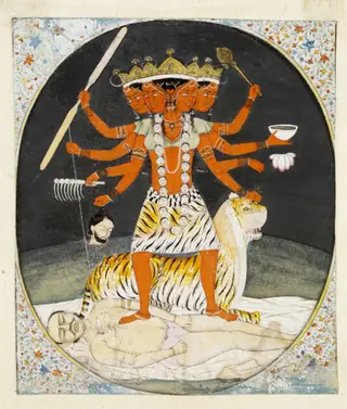 Kali and Shiva