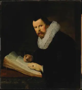 Kalligrafi Lieven Willemsz van Coppenol, kopio Rembrandtin mukaan