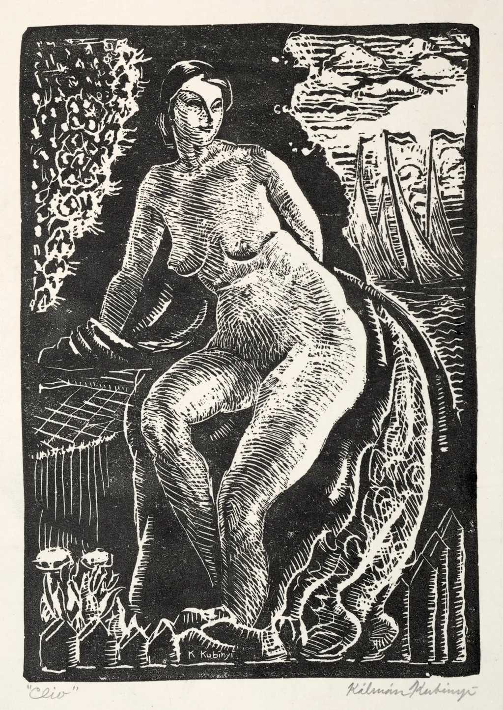 Clio, by Kálmán Kubinyi, 1930