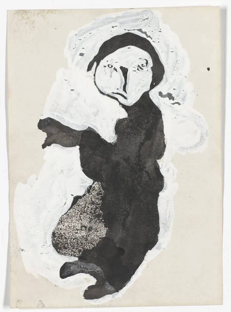 Untitled, by Kamala Ibrahim Ishag, gouache, 1970