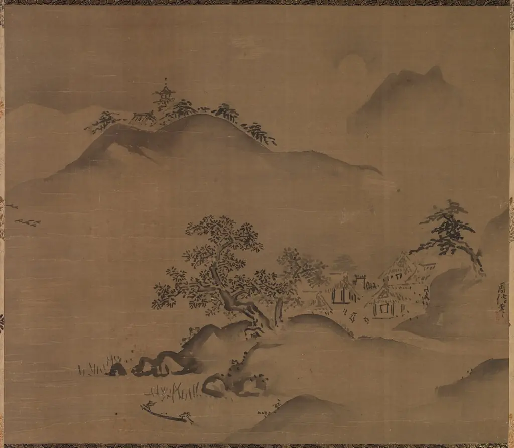 Chinese Landscape, by Kano Chikanobu