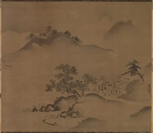 Chinese Landscape, by Kano Chikanobu