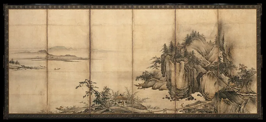 Untitled, by Kano Chōkichi, ink, 1550