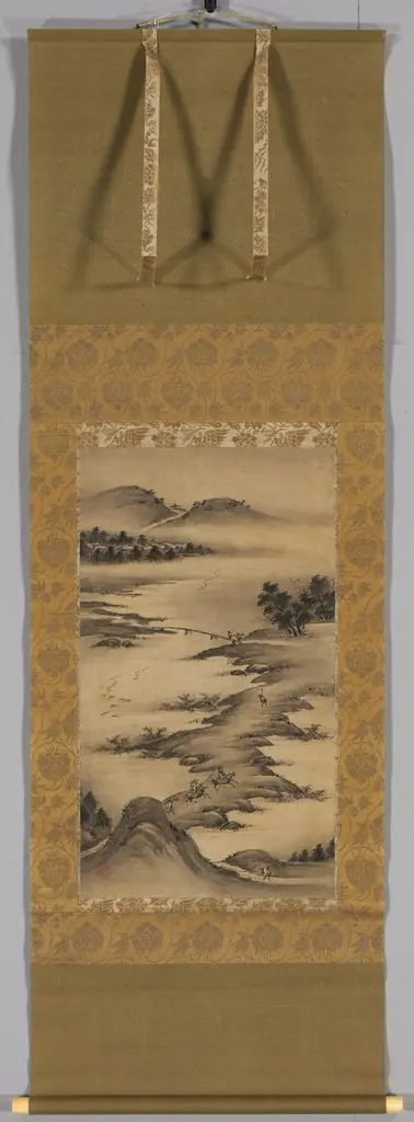Seasonal Landscapes: Autumn, by Kanō Hideyori, 1550