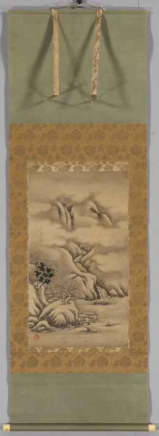 Seasonal Landscapes: Winter, by Kano Hideyori, unspecified, 1504
