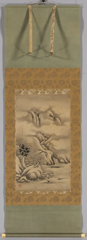 Seasonal Landscapes: Winter, by Kanō Hideyori, 1550