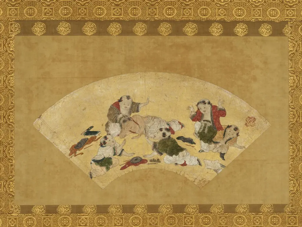 Chinese Boys at Play, by Kano Motonobu