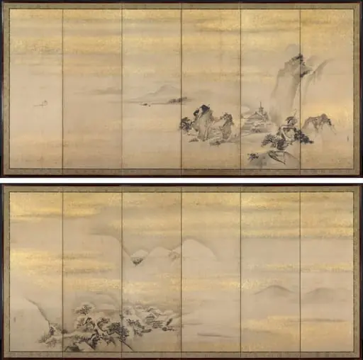 Summer and Winter Landscapes, by Kano Naonobu