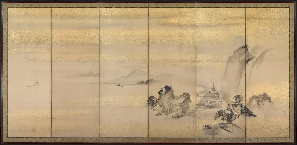 Summer and Winter Landscapes, by Kano Naonobu