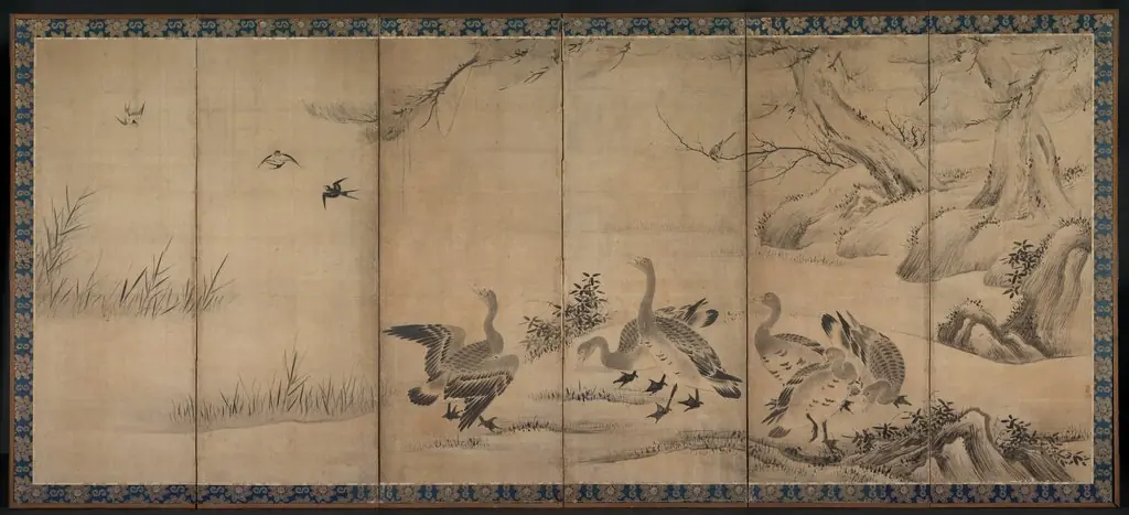 Wild Geese, by Kanō Sanraku