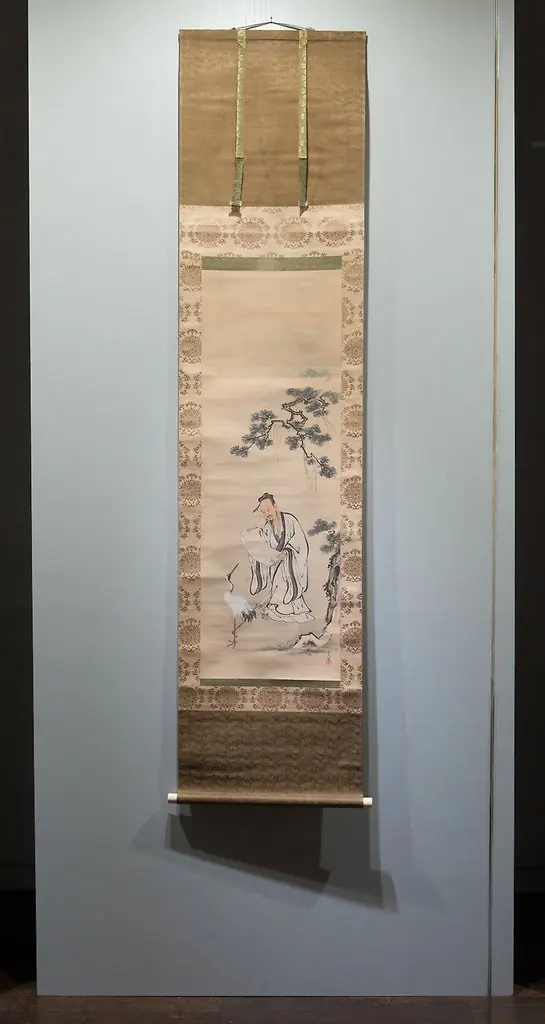 Fei Jiang-fang with a Crane, by Kano Shigenobu