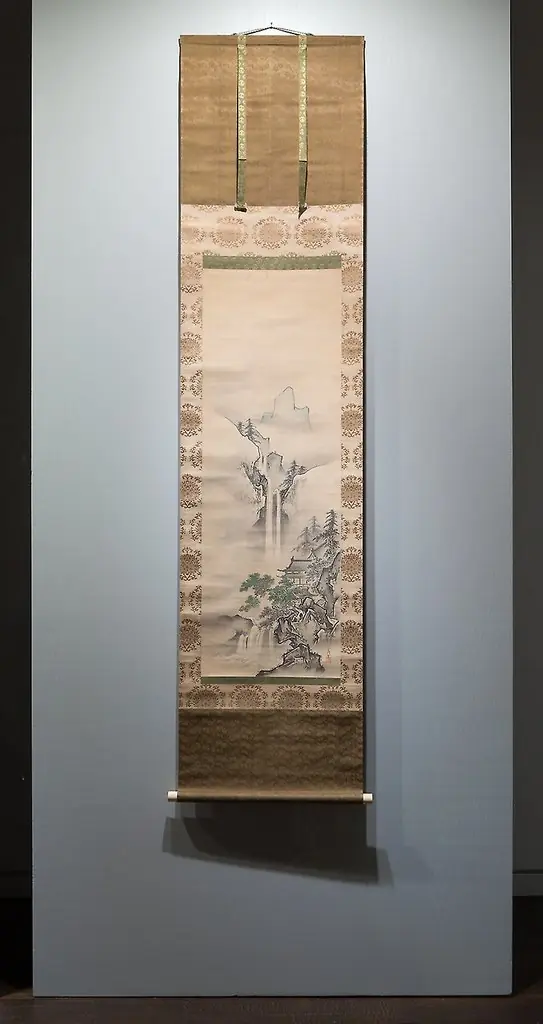 Landscape with Waterfall, by Kano Shigenobu