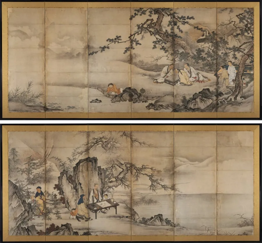 The Four Accomplishments, by Kano Shōei, unspecified