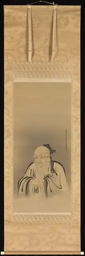 狩野探幽筆 神農・夏冬山水図|Portrait of Emperor Shennong, by Kano Tan'yū