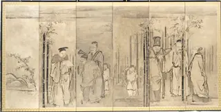 Seven Sages of the Bamboo Grove, by Kano Tan'yū