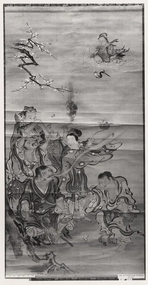 Eight Daoist Immortals, by Kanō Tanshin