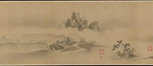 狩野常信筆　潇湘八景図巻|Eight Views of the Xiao and Xiang Rivers, by Kano Tsunenobu, 1674