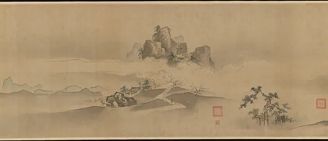狩野常信筆　潇湘八景図巻|Eight Views of the Xiao and Xiang Rivers