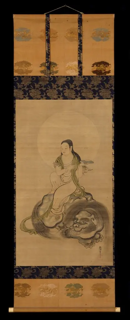 Monju Bosatsu, by Kano Yasunobu