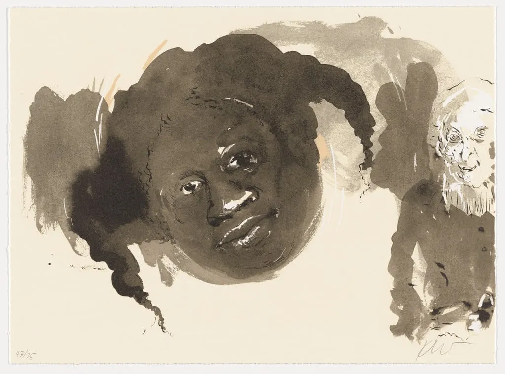 Untitled, by Kara Walker, ink, 2018