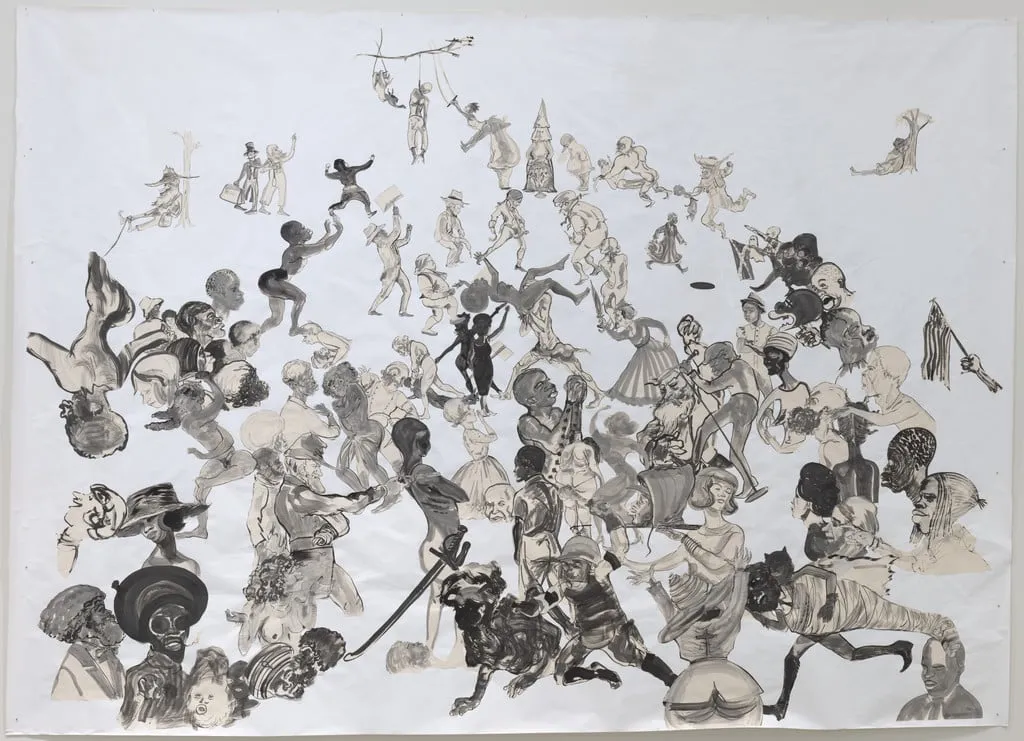 Untitled, by Kara Walker, graphite, 2017