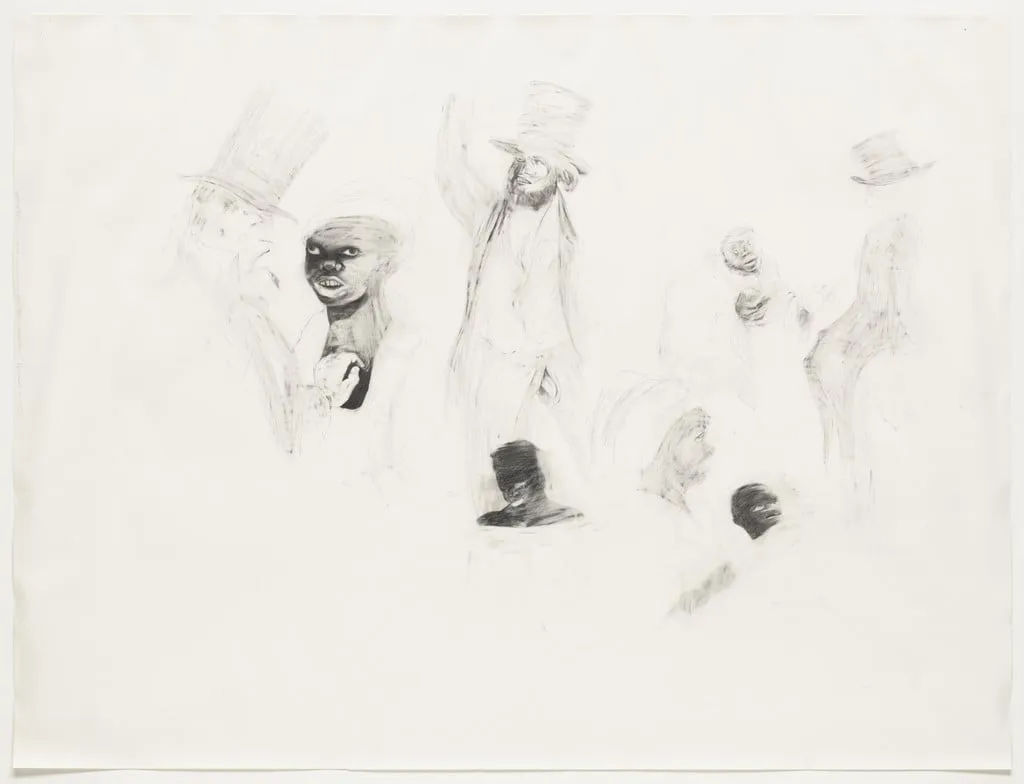 Untitled, by Kara Walker, graphite, 2003