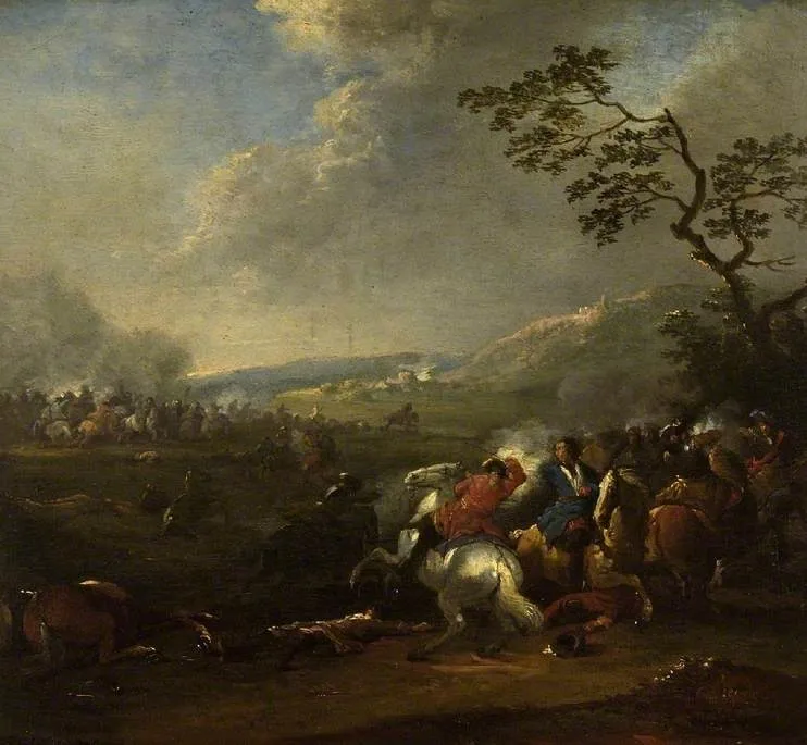 Battle-piece, by Karel Breydel, oil, 1715