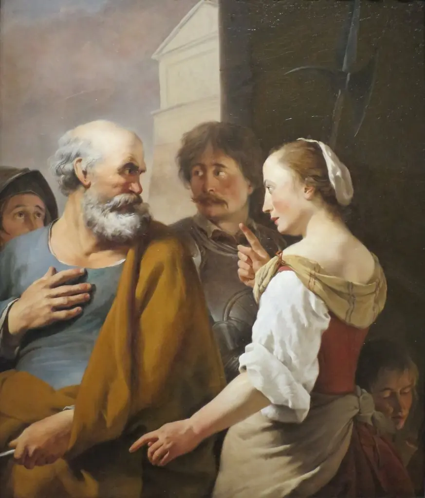 Denial of Peter, by Karel Dujardin