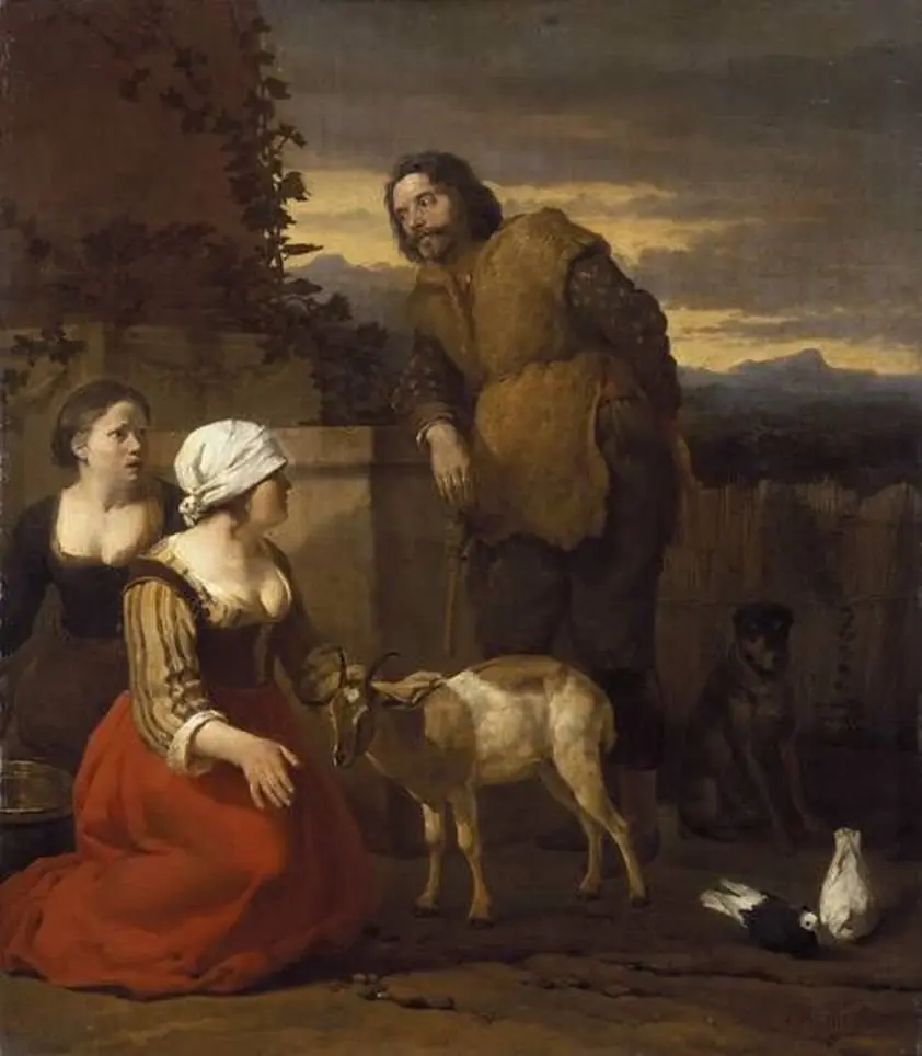 Die kranke Ziege, by Karel Dujardin