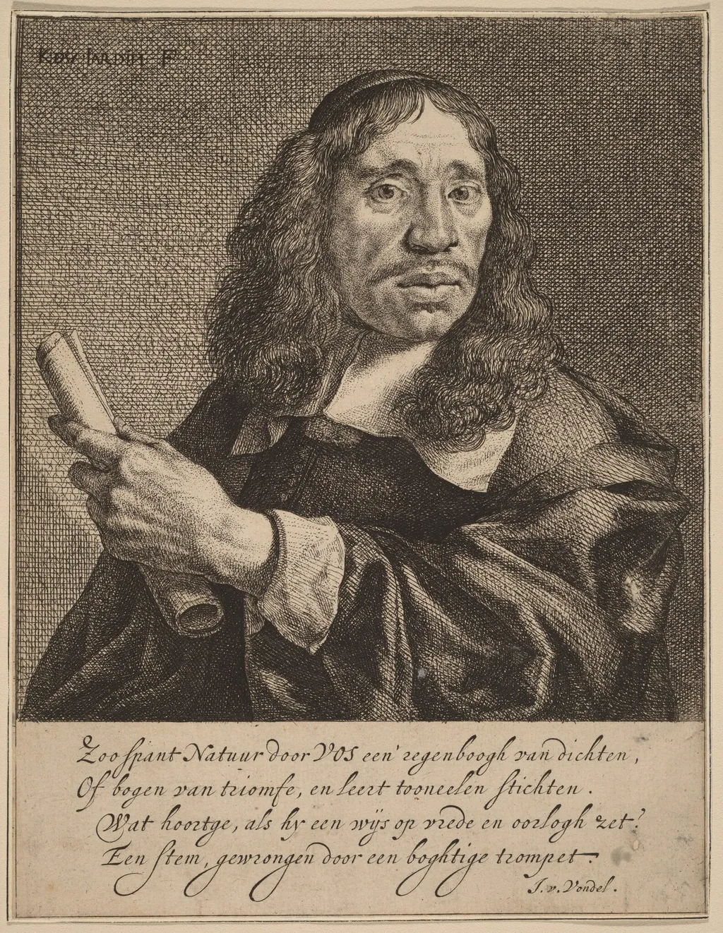 Jan de Vos, by Karel Dujardin, ink, 1657