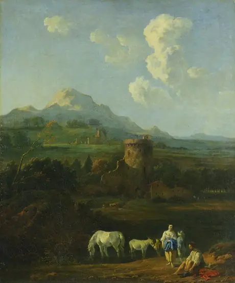 Landscape with figures.